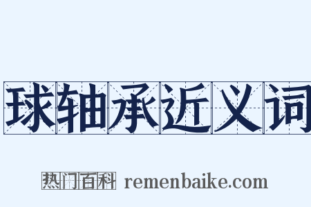 球轴承近义词是什么意思的图片